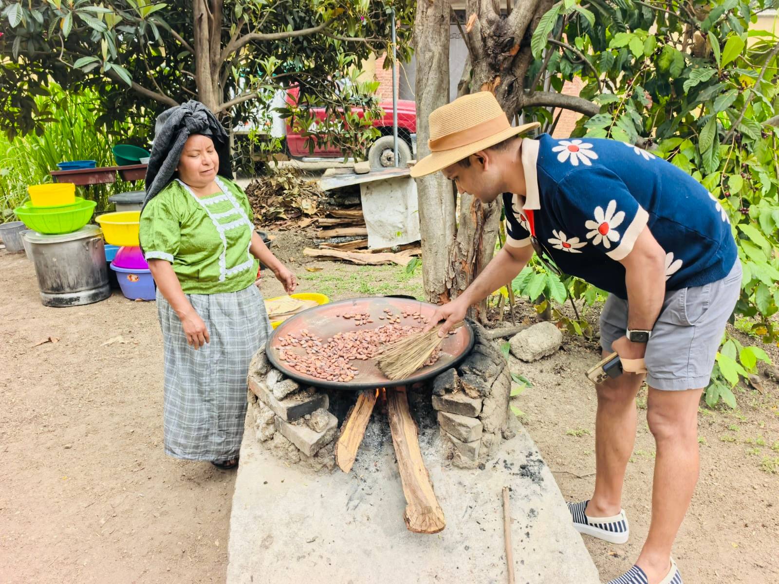 Cooking in Oaxaca on Comal