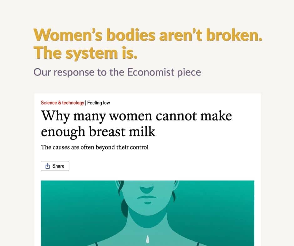 Midwifery Wisdom Response to Economist piece on breastfeeding