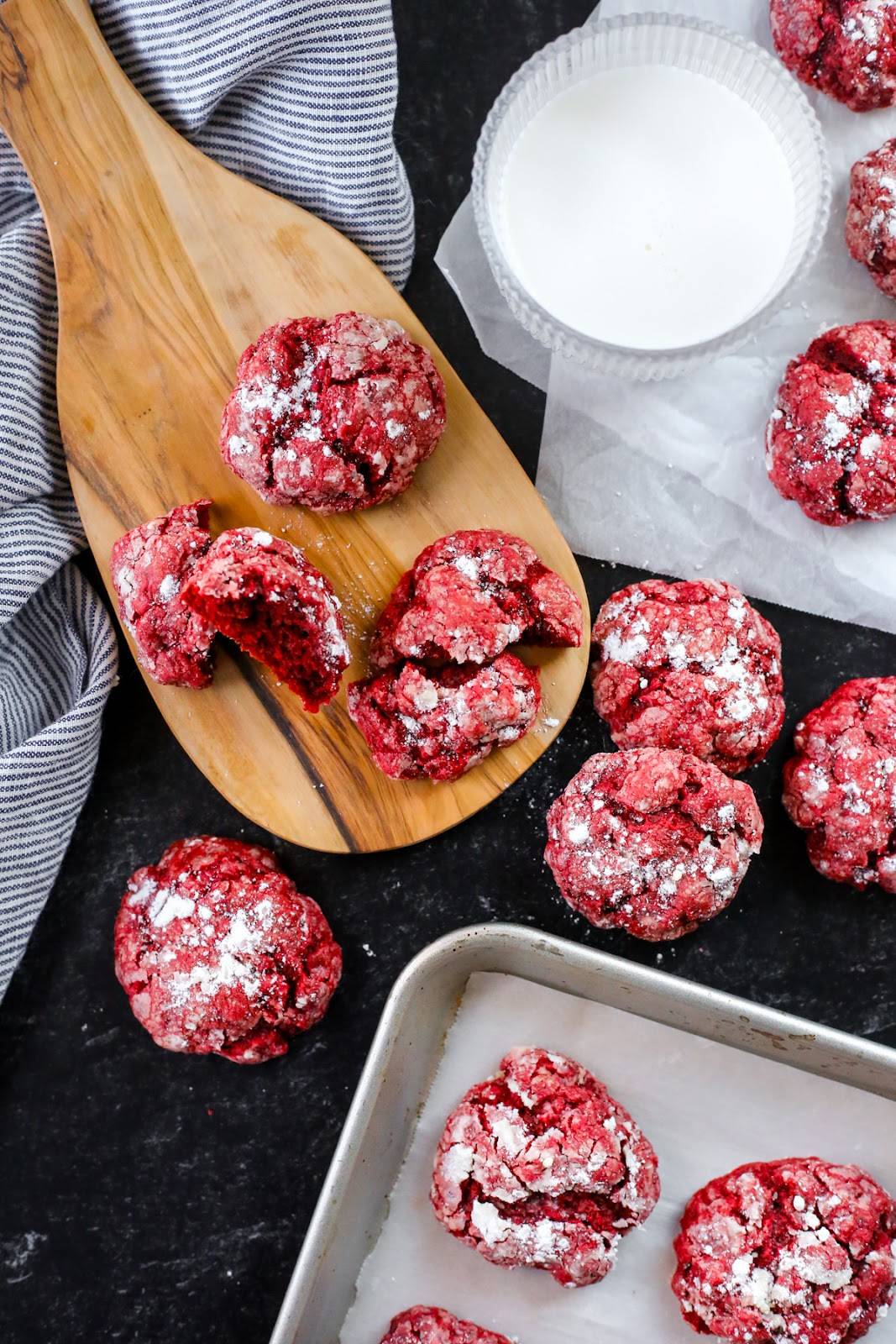 Red Velvet Gooey Butter Cookies