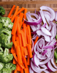 Chopped veggies