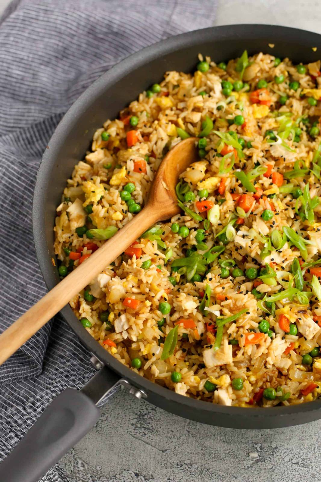 One-Pan Rotisserie Chicken Fried Rice