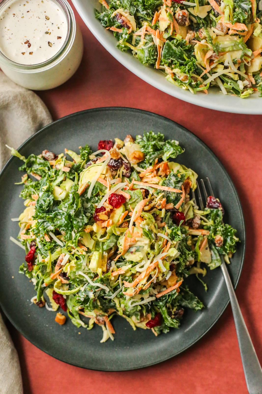 Kale and Brussels Sprout Salad