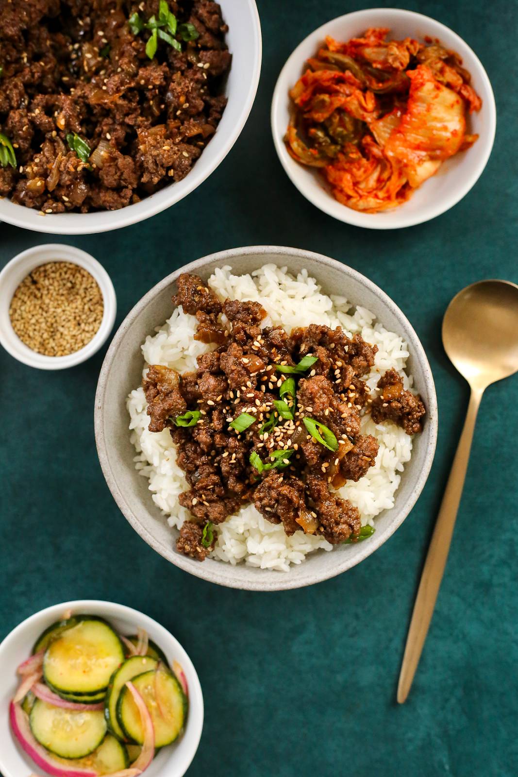 Ground Beef Bulgogi Bowls