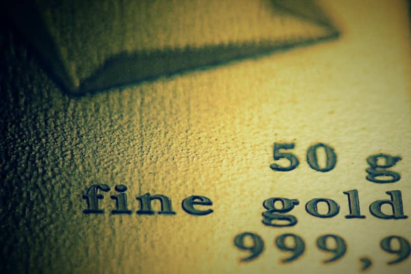 a 50 gram bar of fine gold.