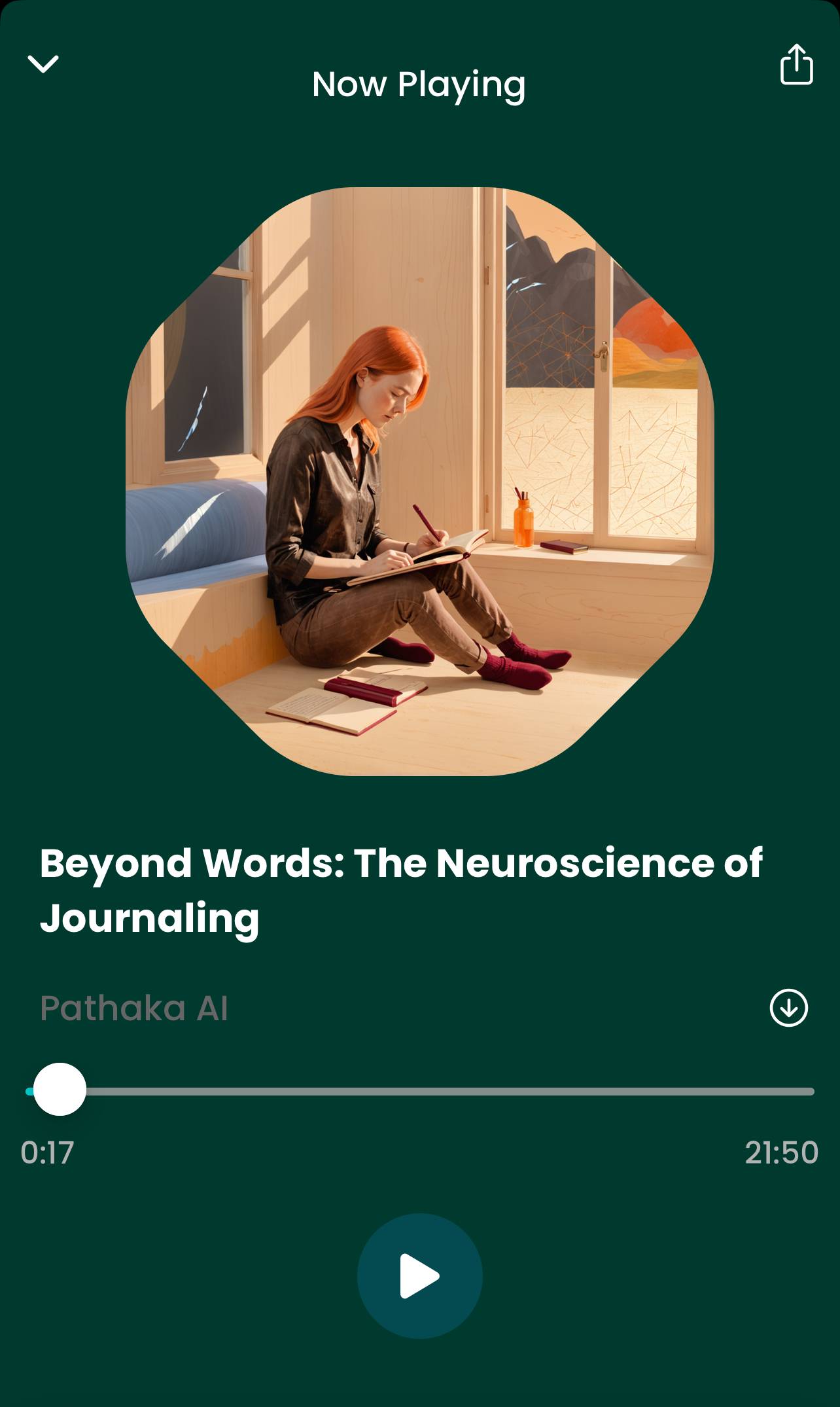 Screenshot for podcast page