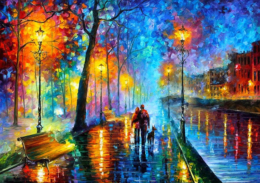 Painting "Melody of the Night" by Leonid Afremov