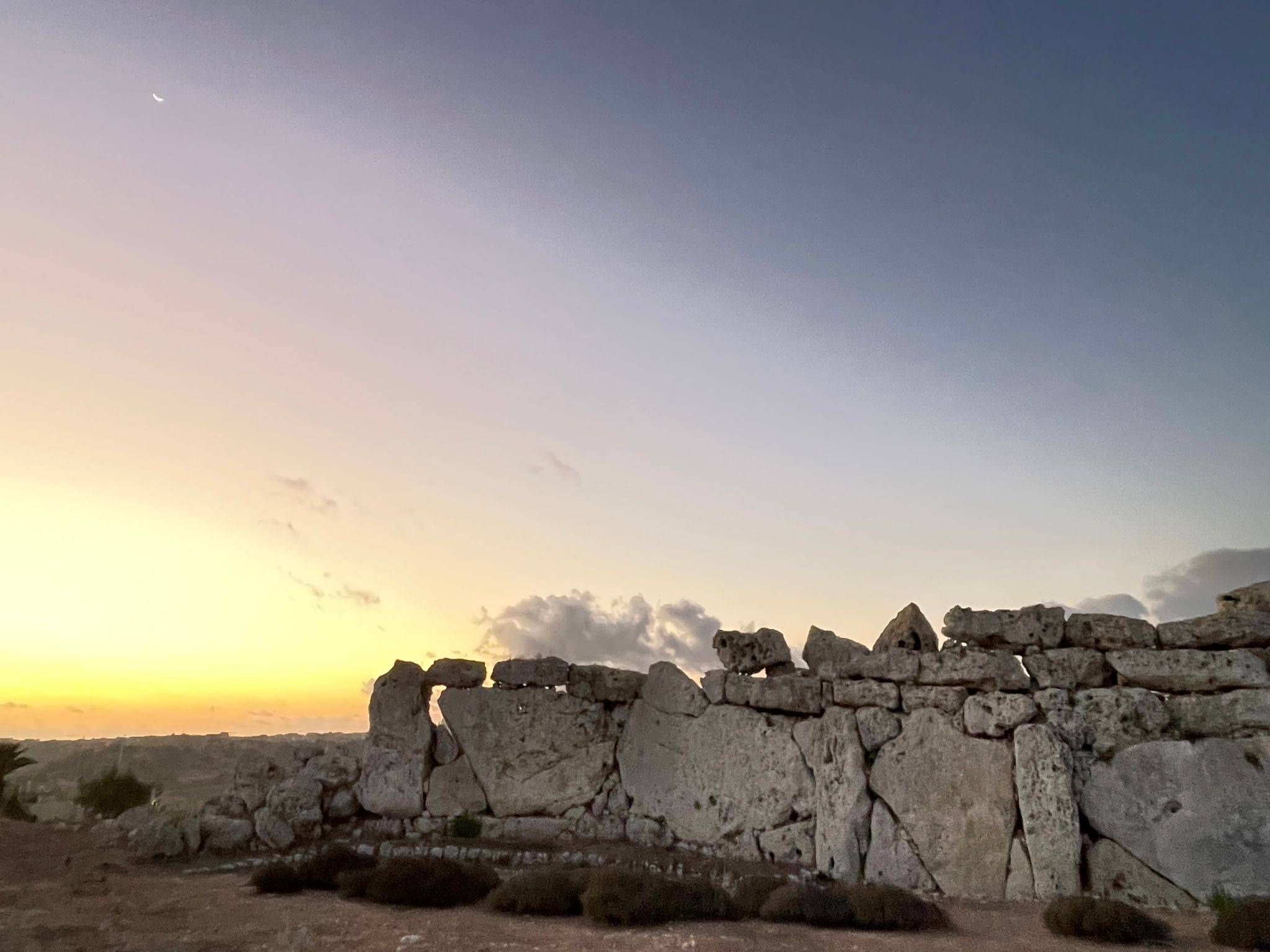 A Malta Sunrise at Gigantic Temple