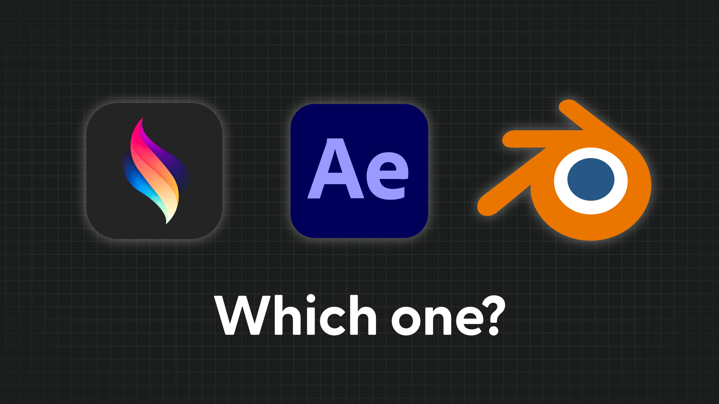 which animation software to learn in 2026: Procreate Dreams, After Effects, or Blender