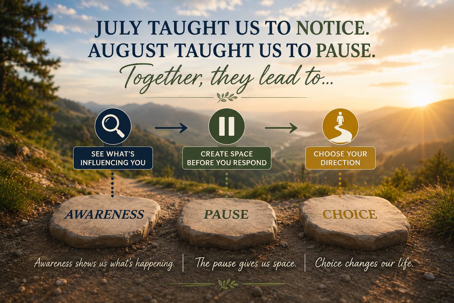 August taught us to Pause