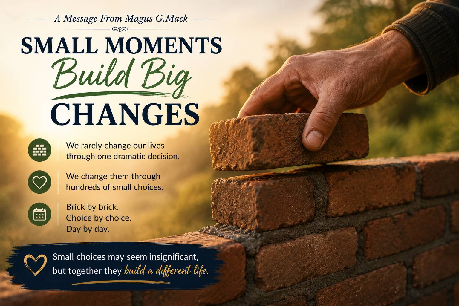 Small Moments Lead to Big Changes