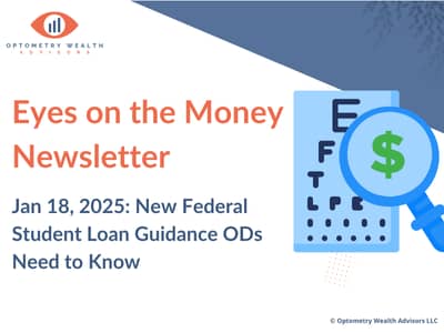 Banner for Eyes on the Money Newsletter January 18, 2025