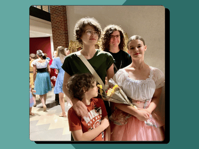 4 children after Ballet recital 