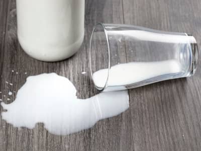 A picture of spilled milk