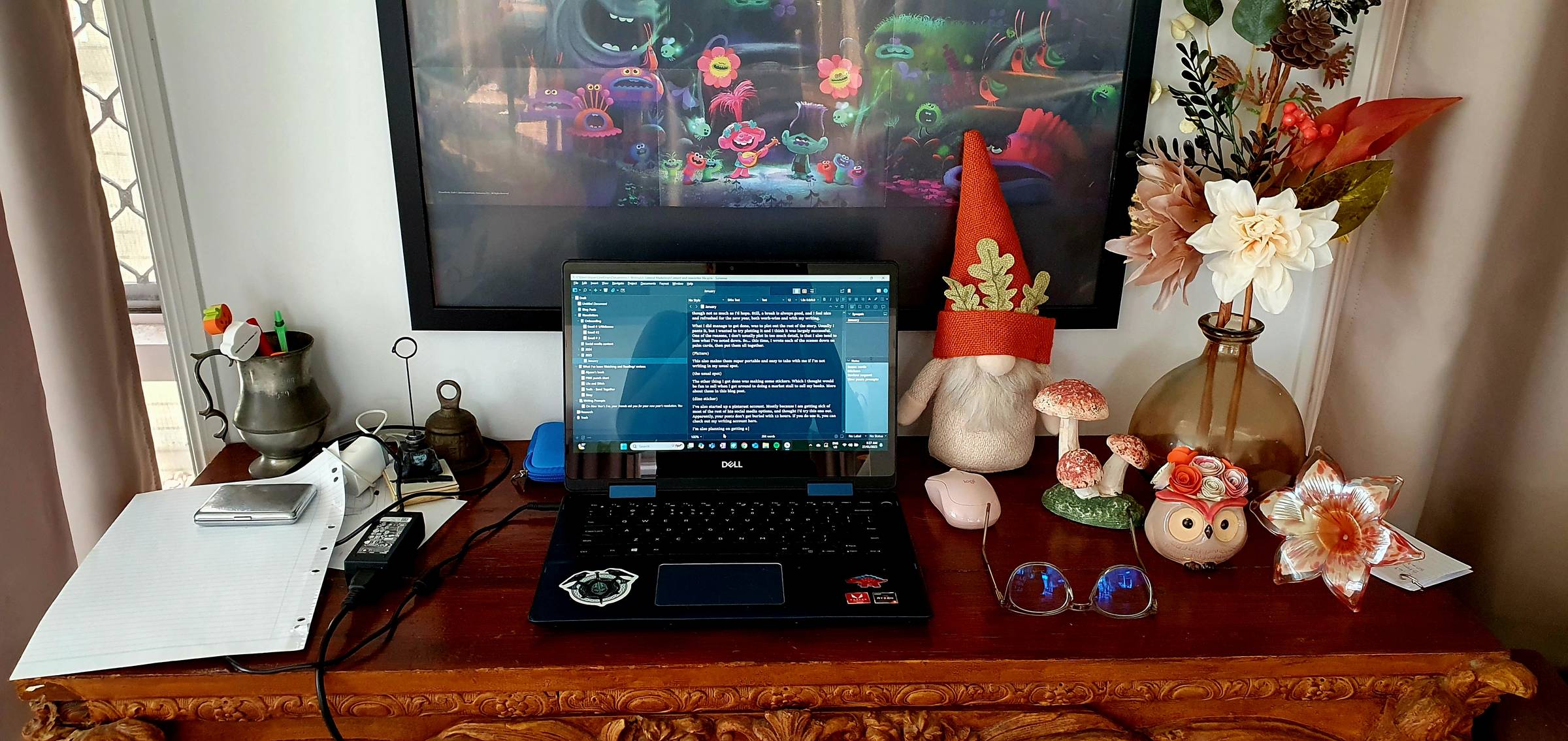 My usual writing spot