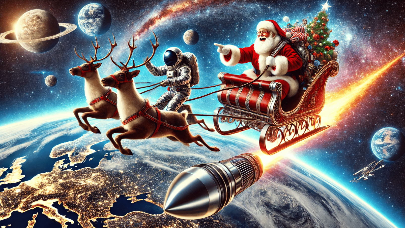 Santa's sleigh powered by Texas-built rockets