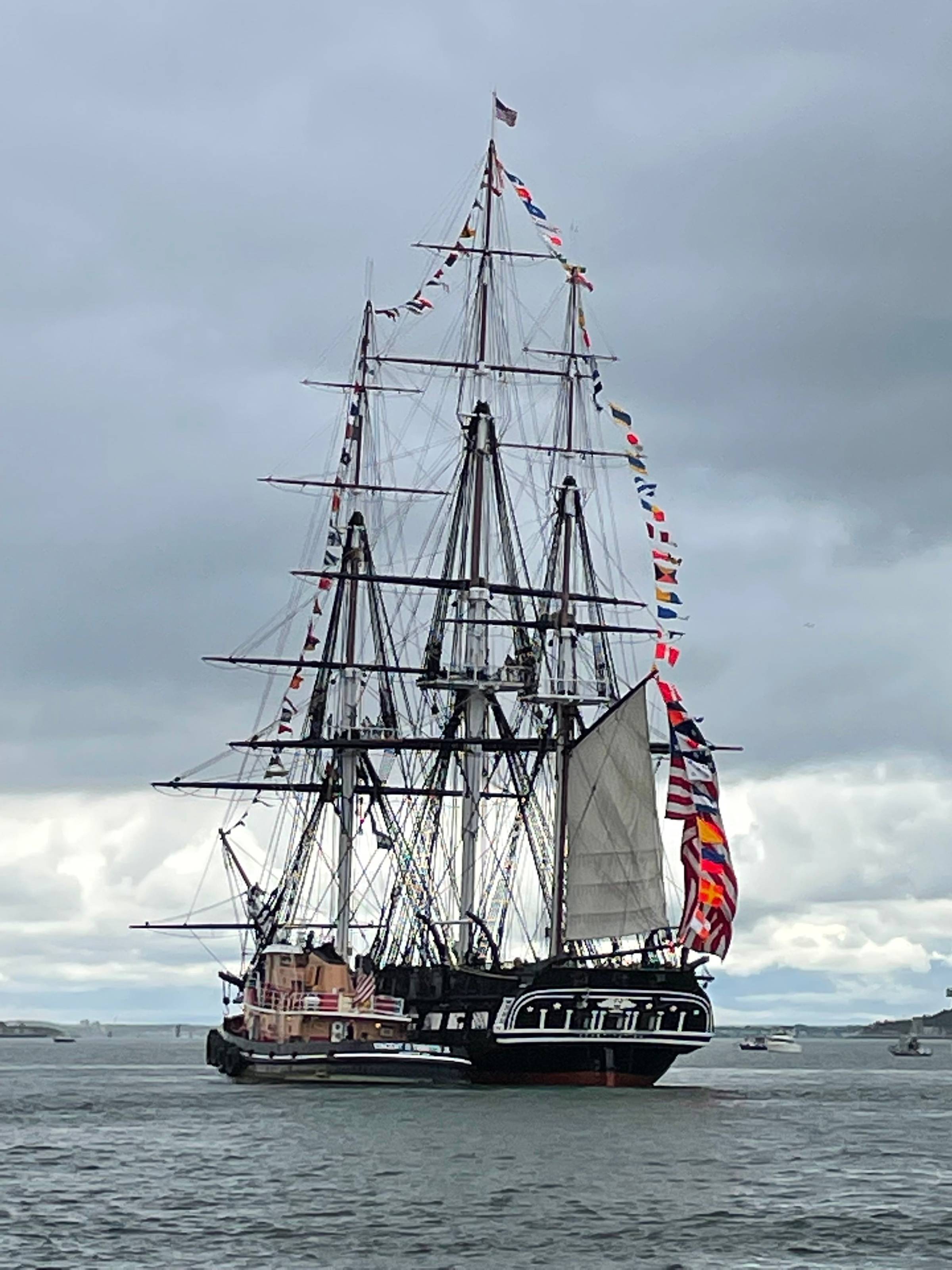 USS Constitution through Roseway Rigging