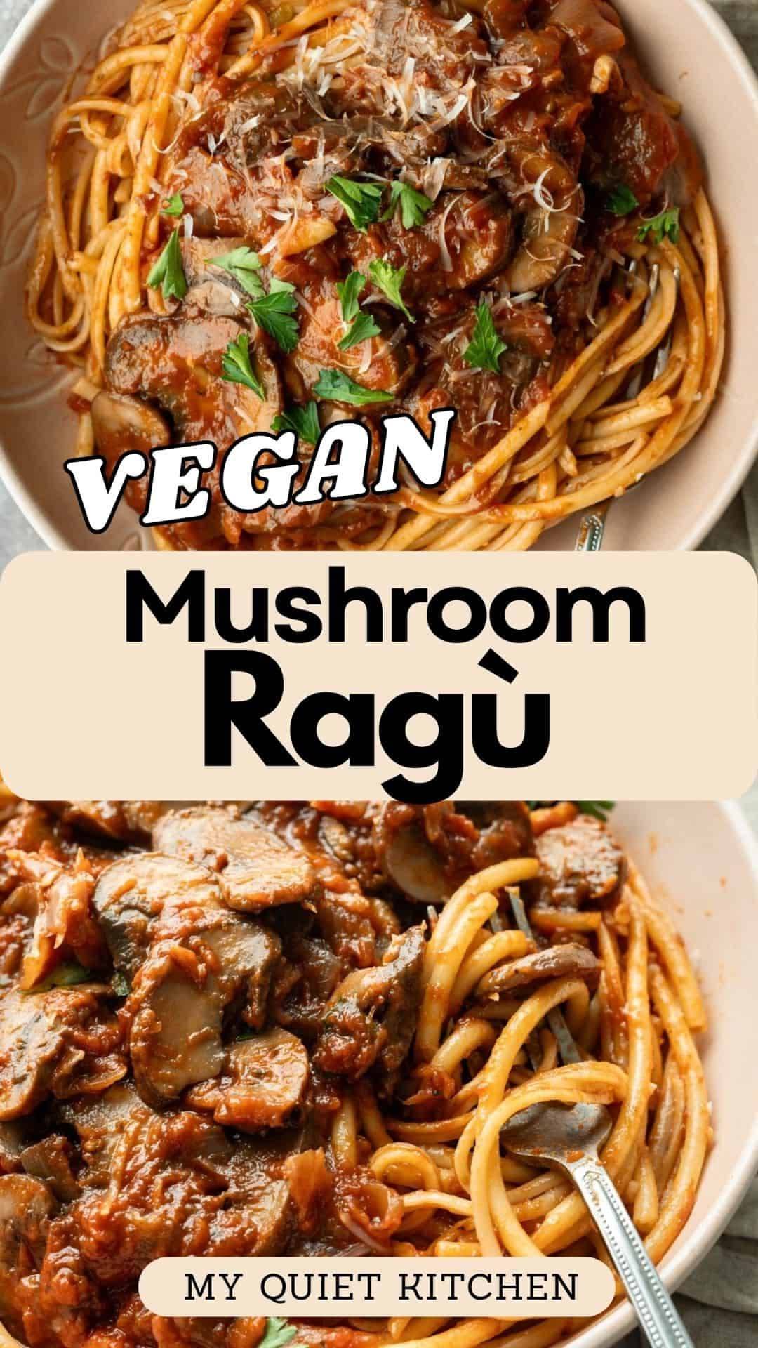 This mushroom ragu started as a “what do I do with all these mushrooms?” moment—and turned into an easy favorite. It’s rich, flexible, and made with simple pantry ingredients plus plenty of fresh mushrooms. Serve it with pasta, spoon it over polenta or rice, or scoop it up with toasted bread.