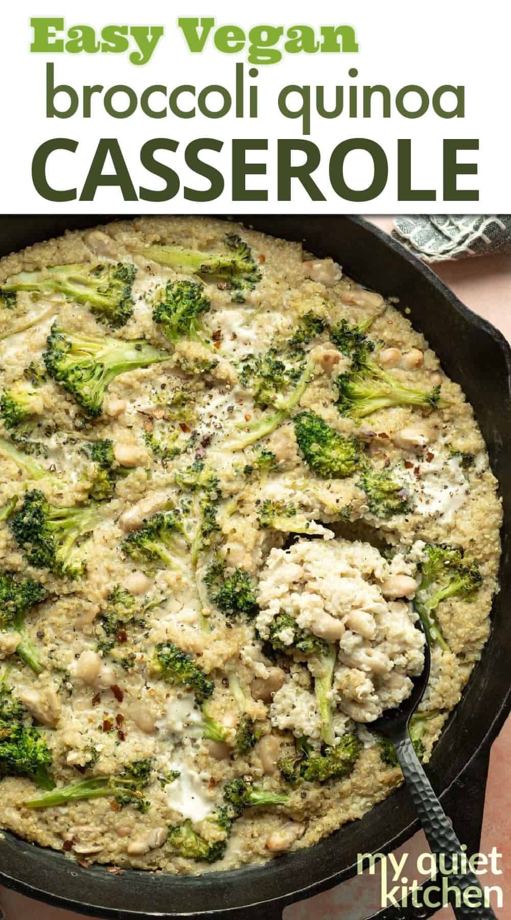 Vegan Broccoli Quinoa Casserole