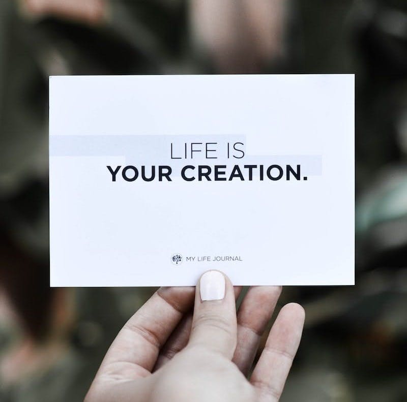 life is your creation card