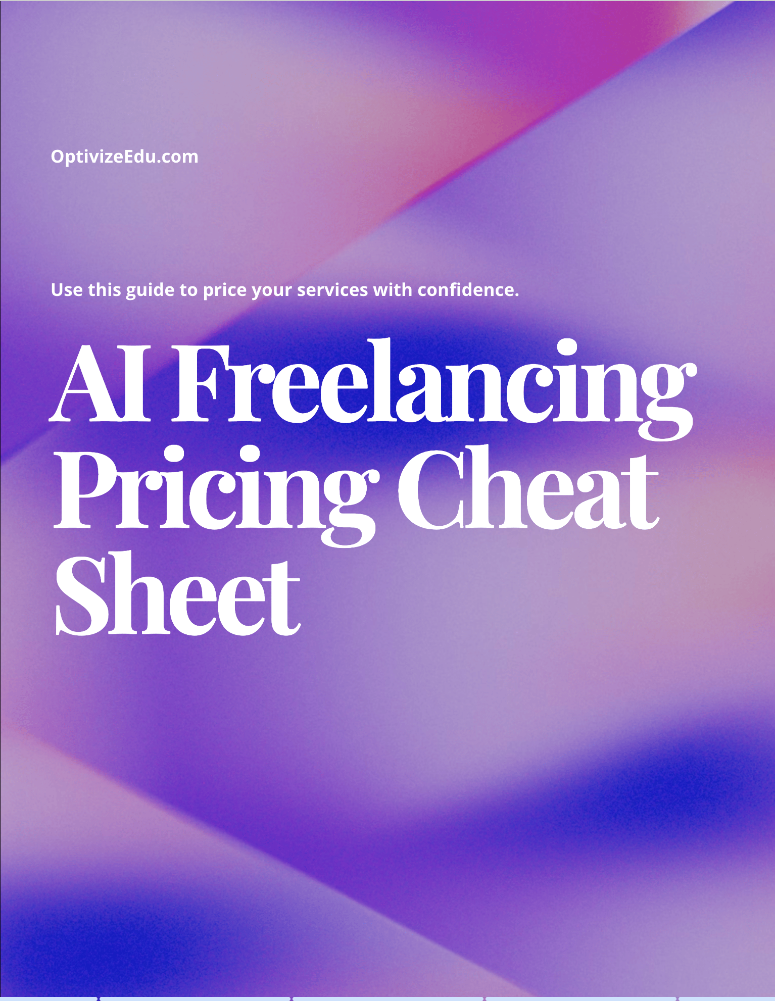 AI Freelancing Pricing Cheat Sheet