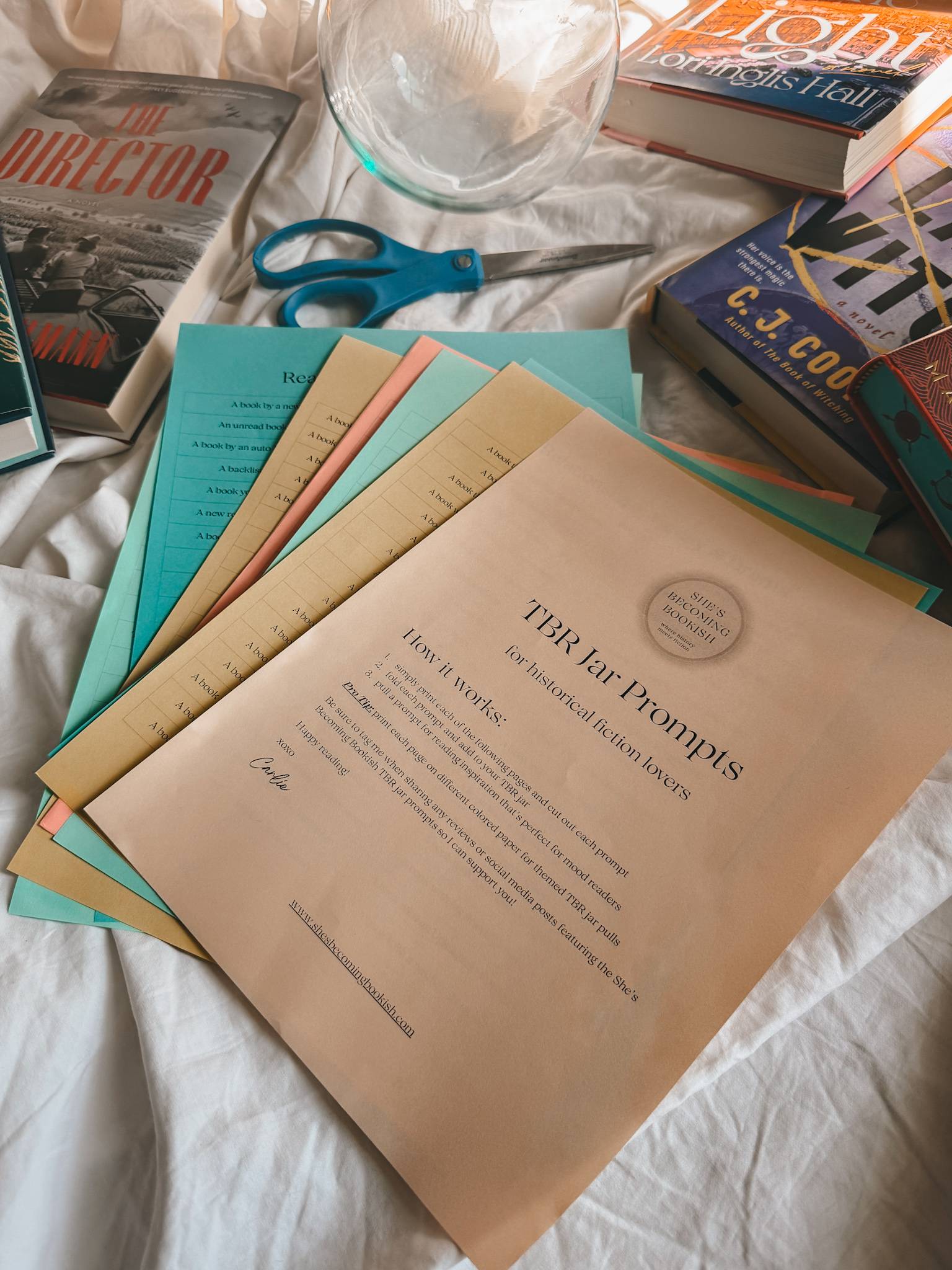 TBR Jar Prompts for Historical Fiction Lovers