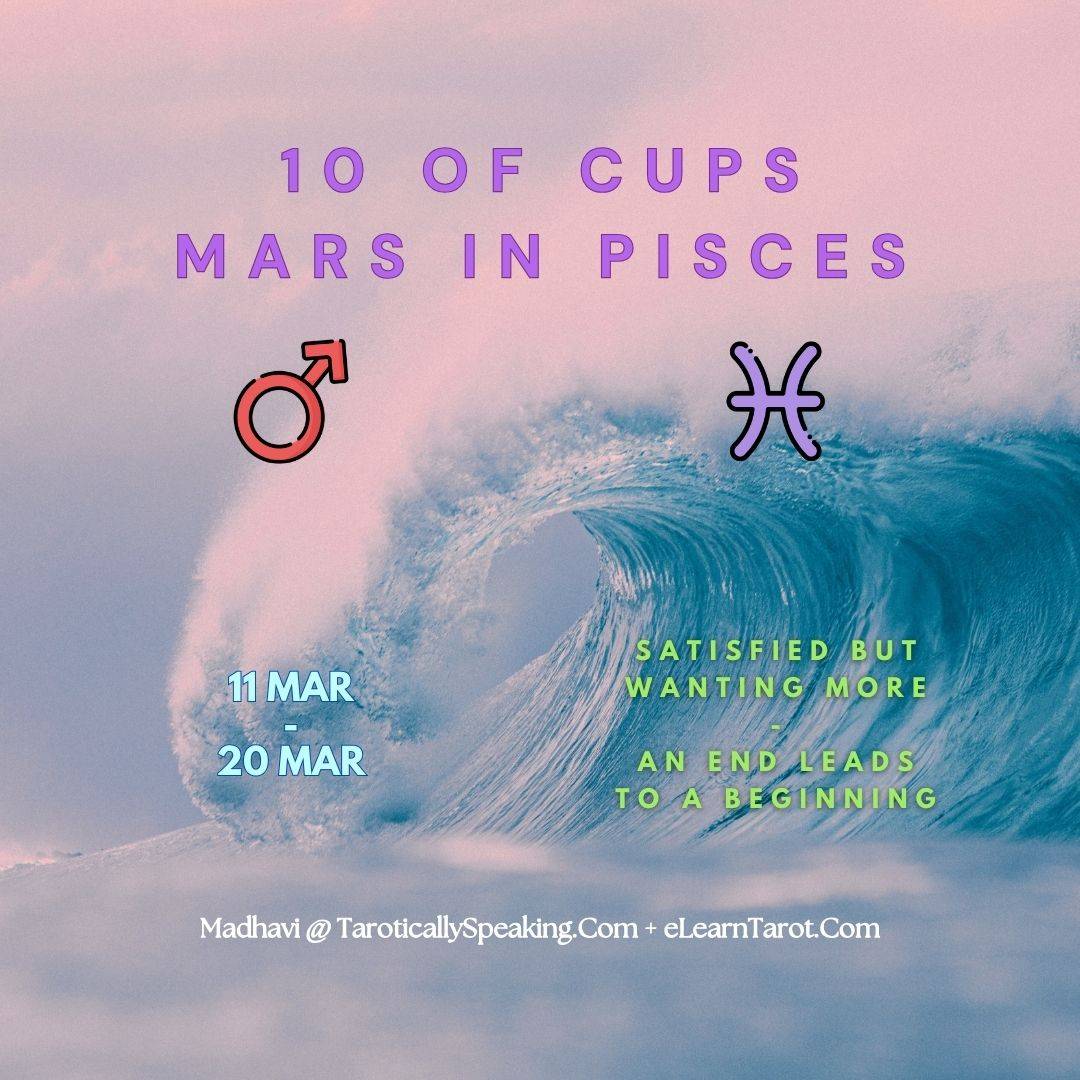 8-9-10 of Cups: Saturn-Jupiter-Mars in Pisces Decans: Dissolving Delusions and Detachment