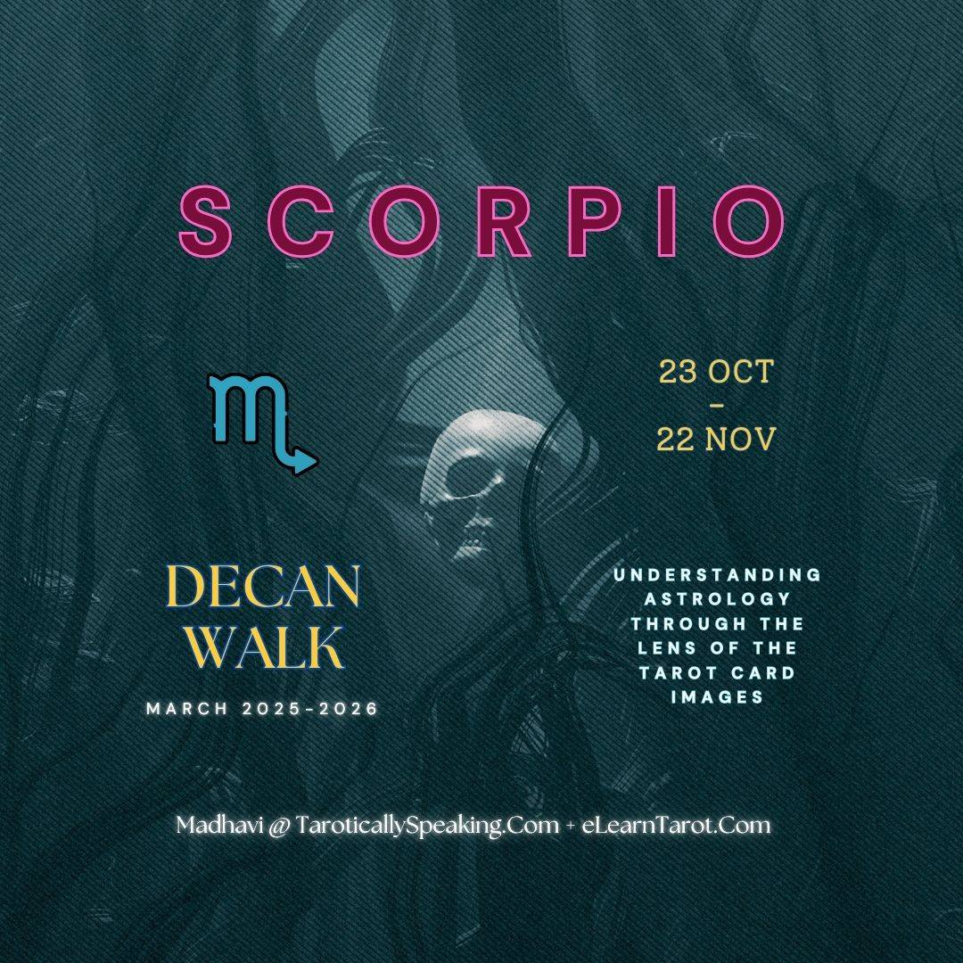 Scorpio Decan Walk - 5 of Cups - Mars in Scorpio + 6 of Cups - Sun in Scorpio + 7 of Cups - Venus in Scorpio = Murky Deep Dive ?
