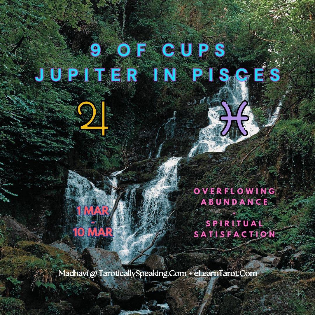 8-9-10 of Cups: Saturn-Jupiter-Mars in Pisces Decans: Dissolving Delusions and Detachment