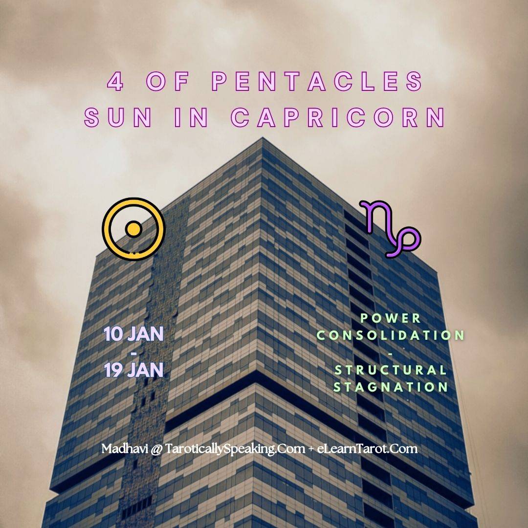 2-3-4 of Pentacles: Jupiter-Mars-Sun in Capricorn Decans: Material Structure of Desire