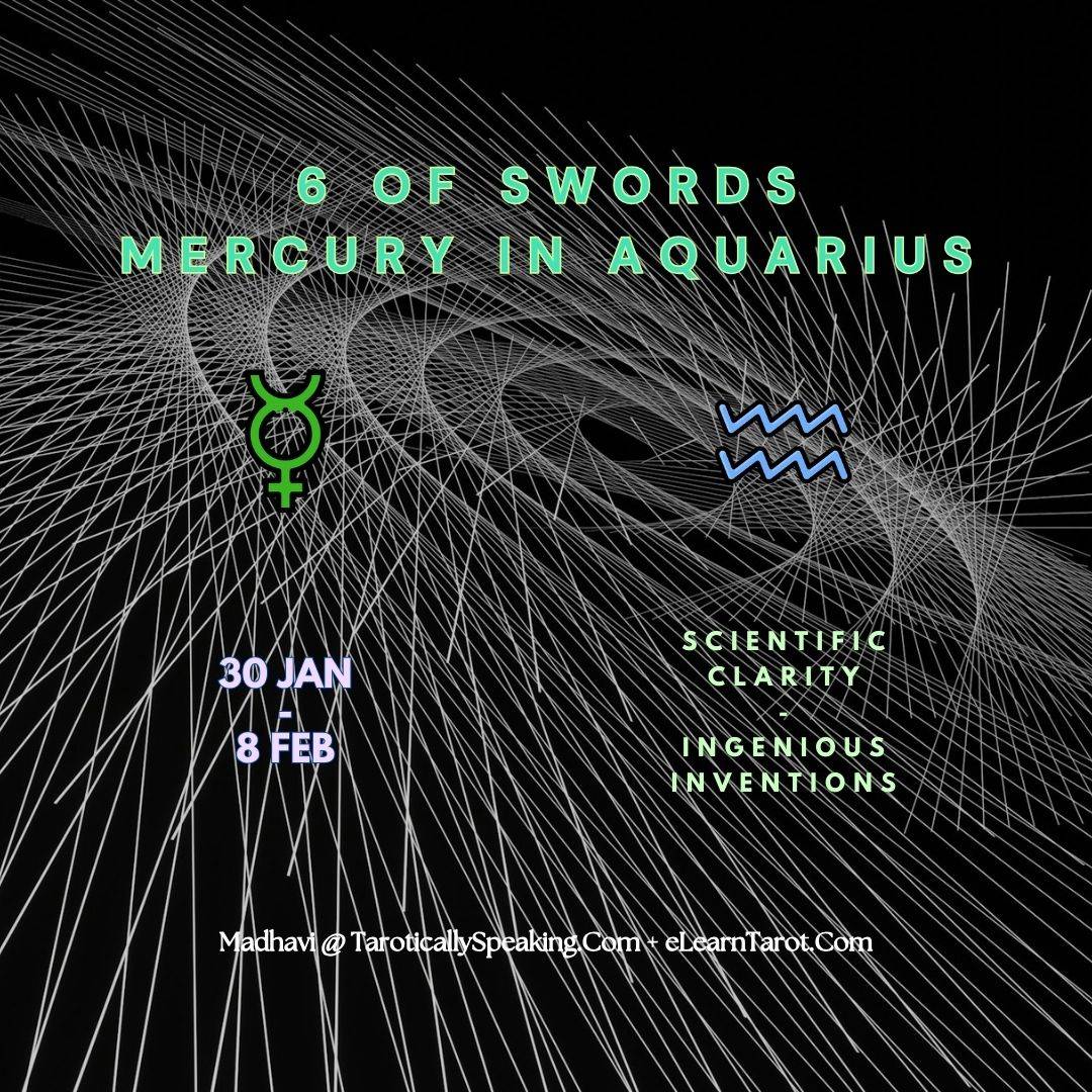5-6-7 of Swords: Venus-Mercury-Moon in Aquarius Decans: Intelligent Patterns of Collective Philosophy