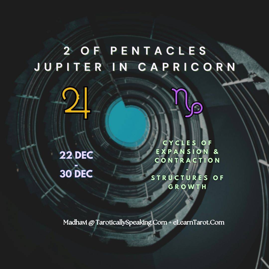 2-3-4 of Pentacles: Jupiter-Mars-Sun in Capricorn Decans: Material Structure of Desire