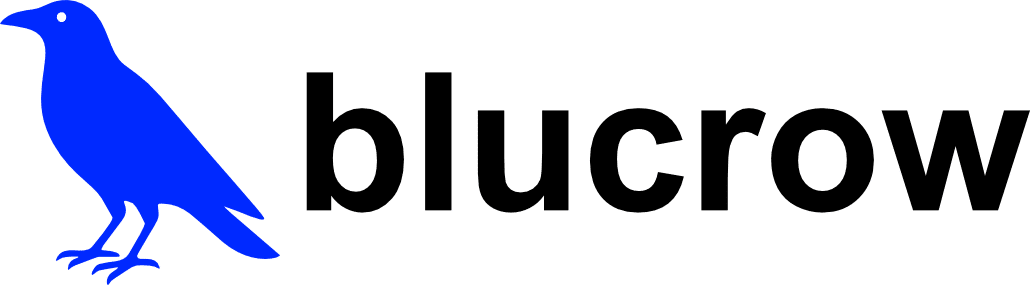 blue crow, the logo of the website creator