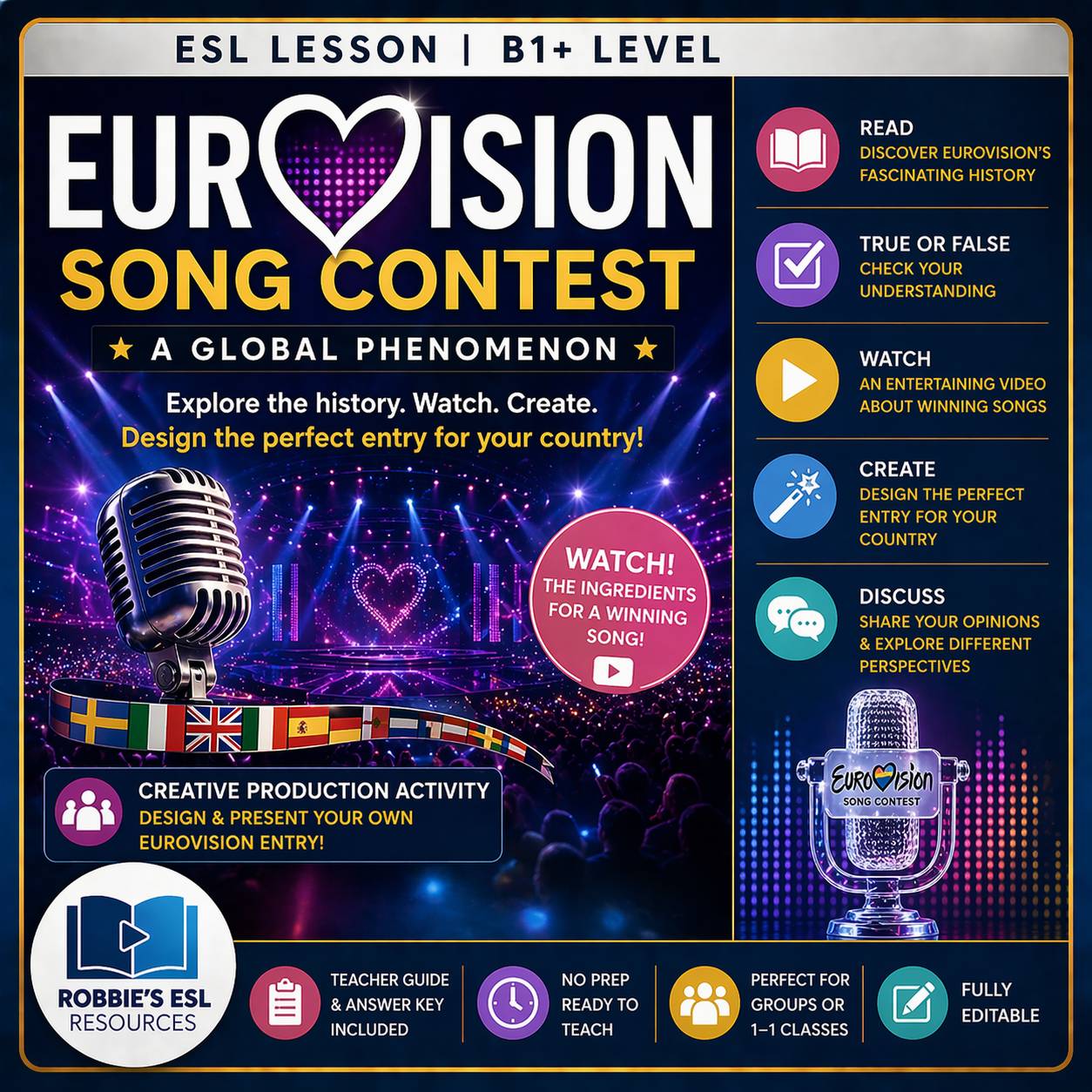Free Eurovision ESL Lesson