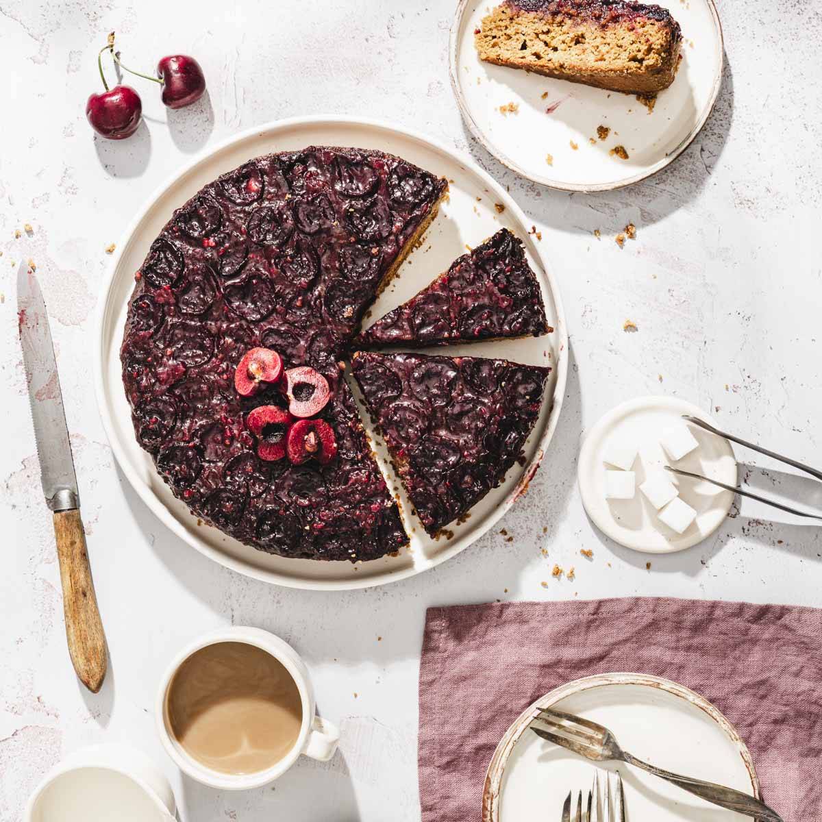 upside down cherry cake