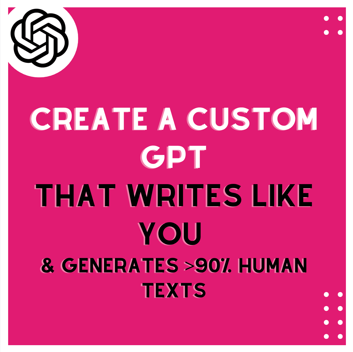 Create a Custom GPT that Writes Like You