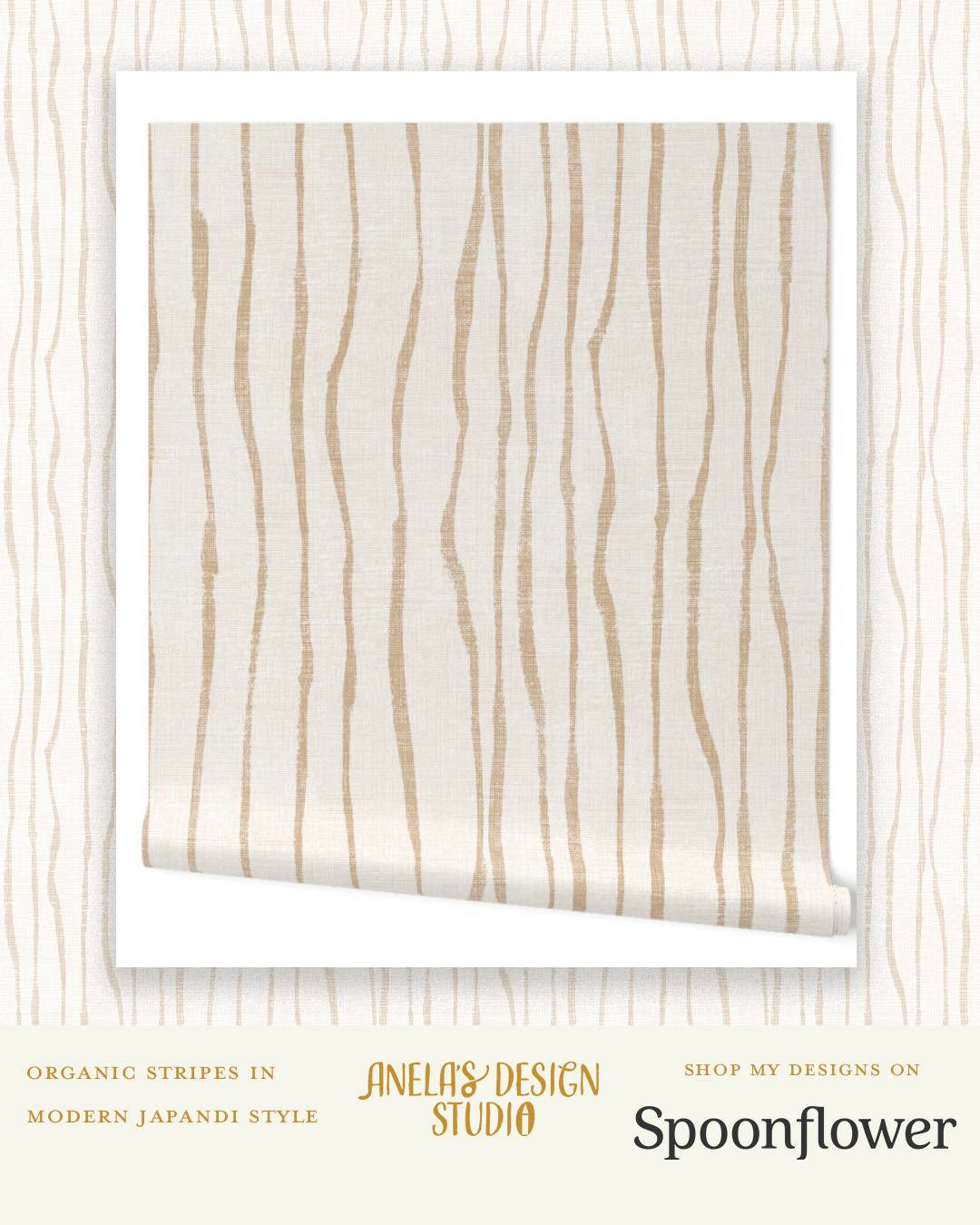 These inky organic stripes with a textured look design is the print for the Freehand Geometric Line Art prompt by @erin__kendal for the #psabonanza2025 #psablenderbonanza.
I made a few colorways to coordinate with the previous Japandi prints for my Spoonflower Jaoandi collection.

 #japandi #japandidecor #japandistyle #spoonflower #spoonflowerhome #spoonflowerartist #spoonflowerdesign #scandiwalls #scandiwallpaper #minimalism #minimalove #modernwallpaper