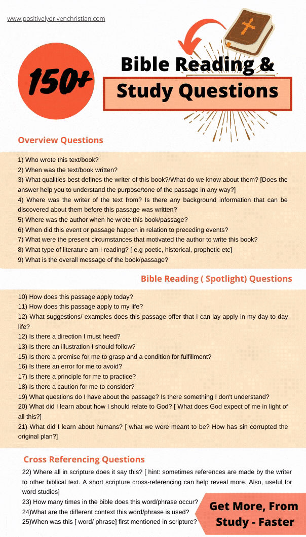 150 Bible Reading Study Questions