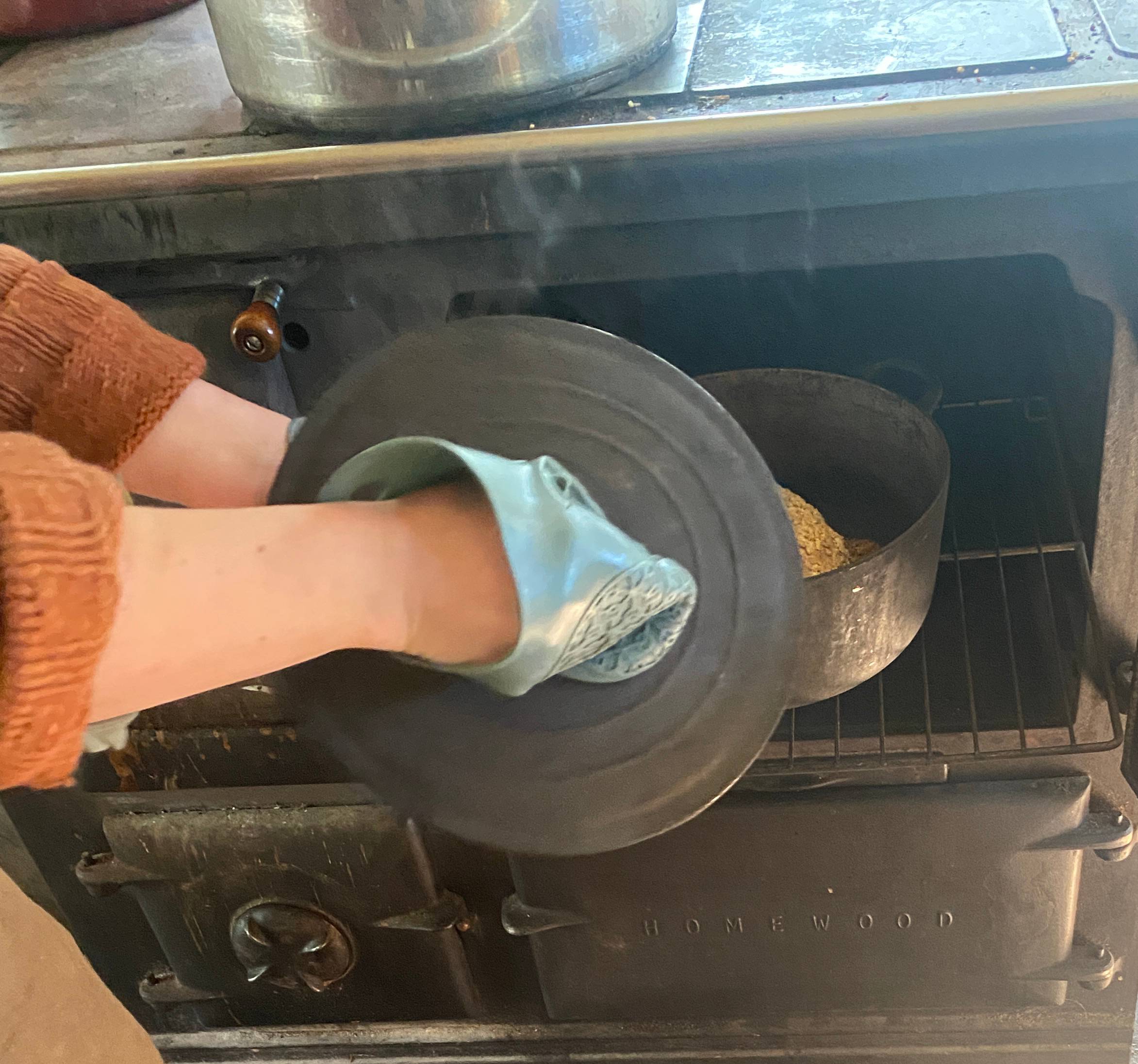 Baking in a dutch oven is one easy way to create steam at home