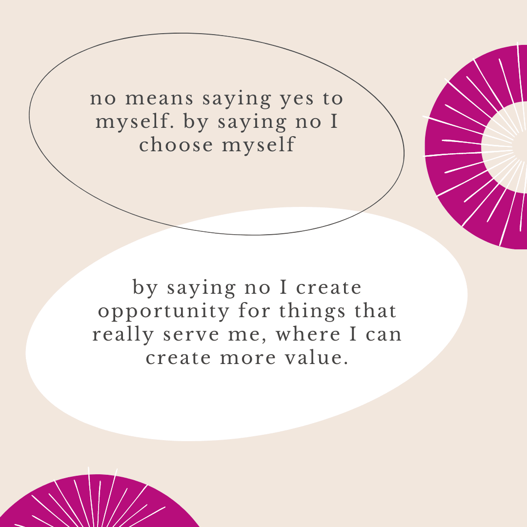 This week my clients faced similar challenges: how to keep their integrity, show up for themselves and make wise choices by saying NO.