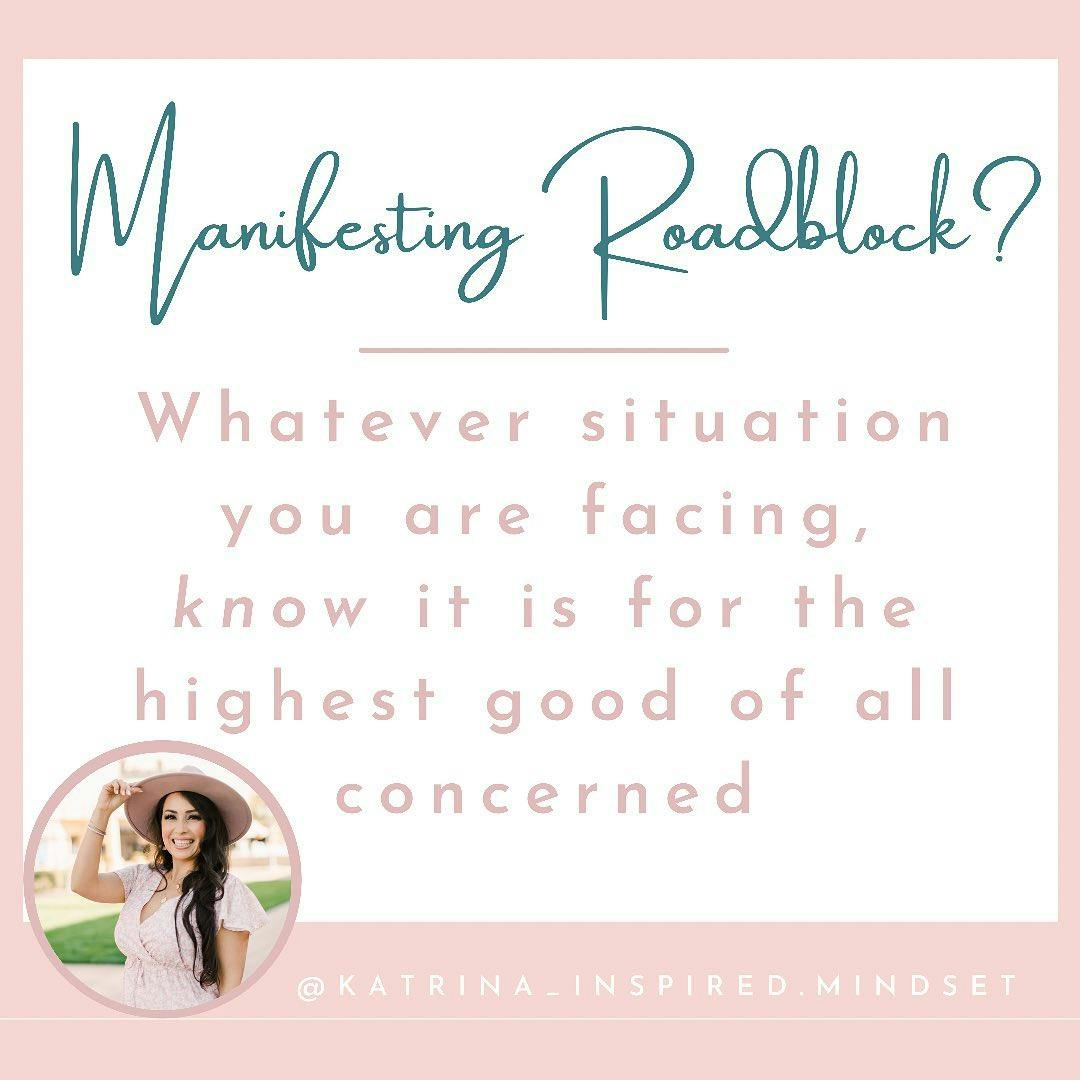 When something happens in life that “interrupts” your manifestation, don’t stay discouraged.

1️⃣ God doesn’t give you a desire or a dream or a vision for your life because you aren’t meant to have it.

❤Whatever desire you have is there for a reason. 

❤Because you are meant for it. ❤Because it is possible for you.

2️⃣ But the manifestation process is not on our timeline. 

💫Its on God’s timeline. 💫Based on infinite wisdom and divine perspective. 💫Based on the highest good of all concerned.

➡️ So if you are facing a situation in life that appears to be a “roadblock” to your vision, don’t stay discouraged. 

🌟It doesn’t mean stop. 🌟It may mean WAIT. 🌟Be patient. 

3️⃣ But saddle up because something big is usually coming when we are asked to wait. 

🌟So get ready.

Put a ❤️ if you trusting in the flow of life for the highest good.