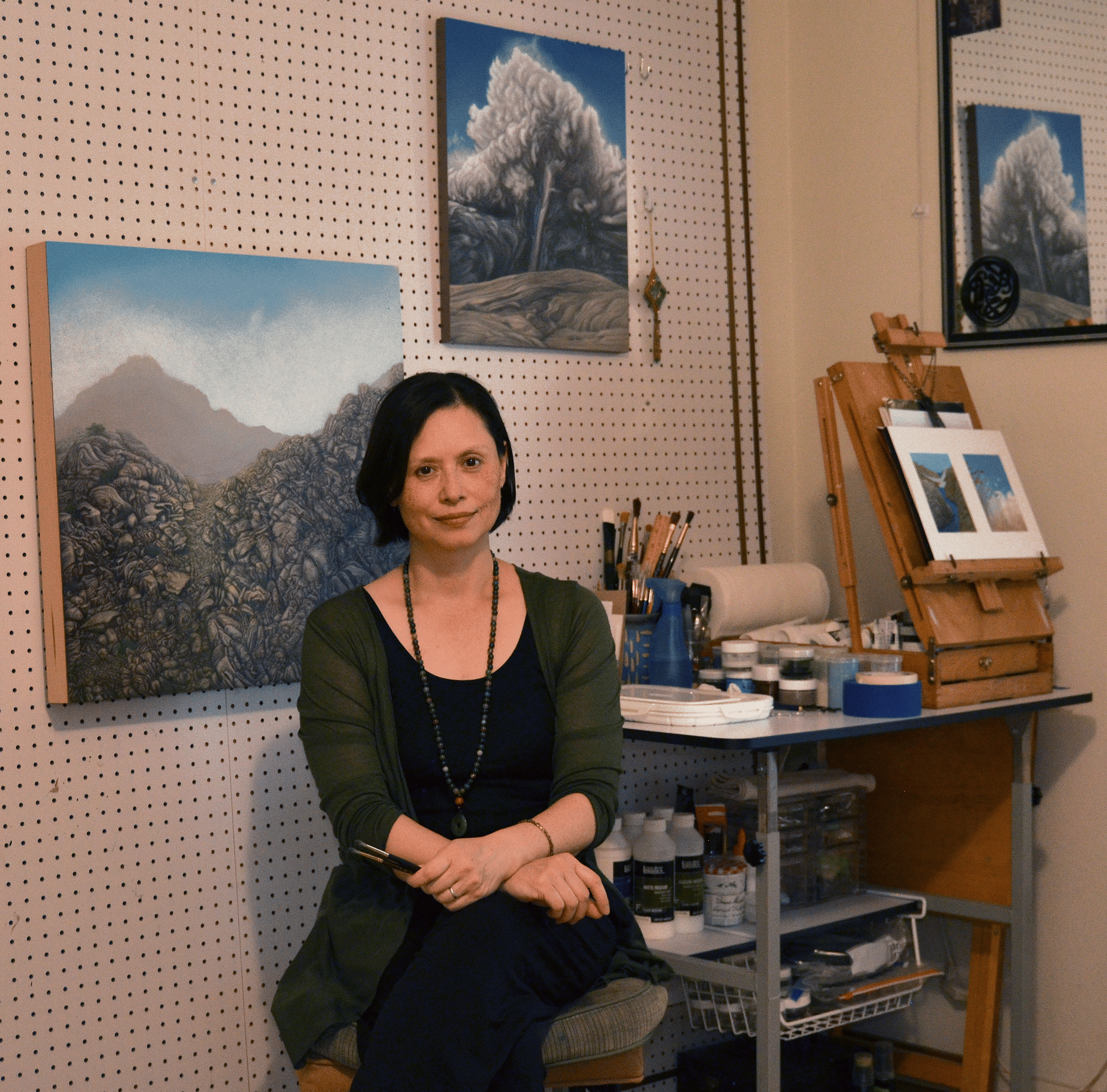 Michelle Manley in her studio