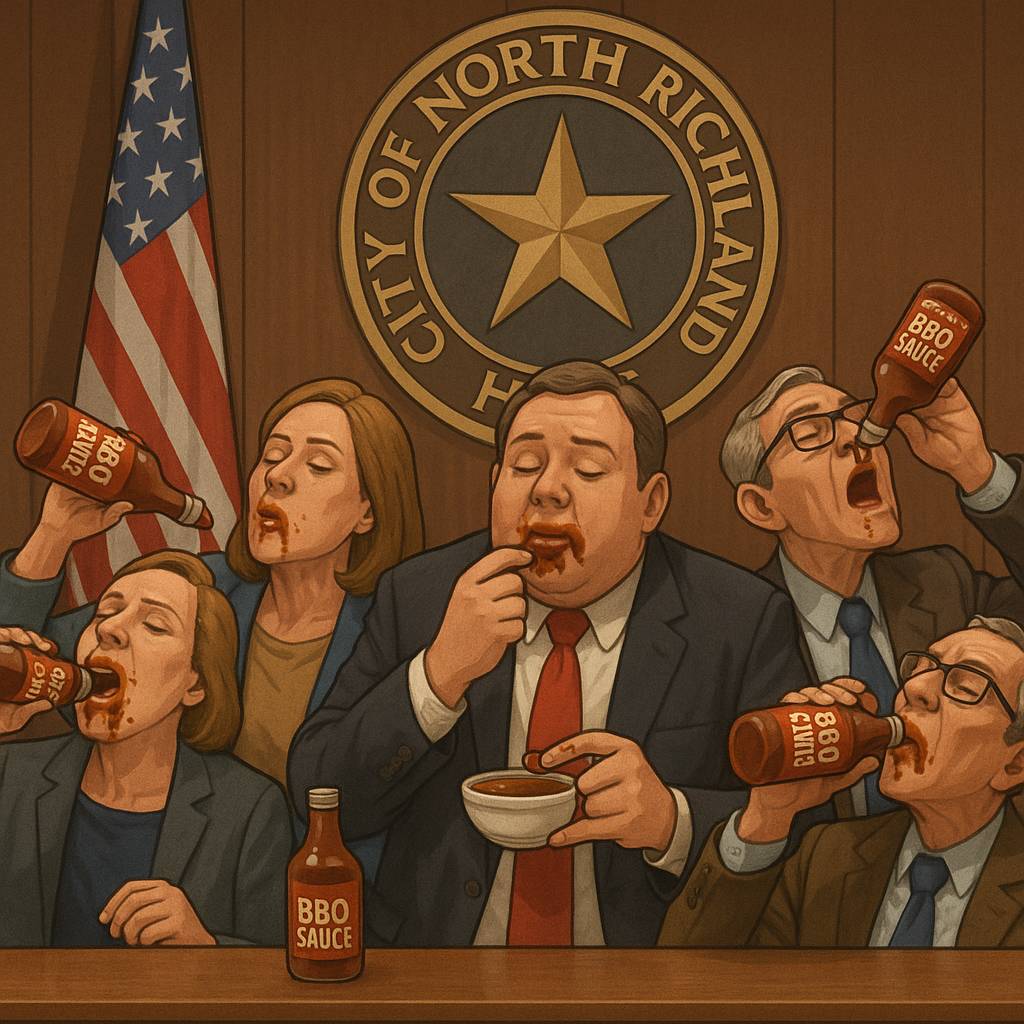 NRH City Council Exposed as Hardcore BBQ Sauce Addicts