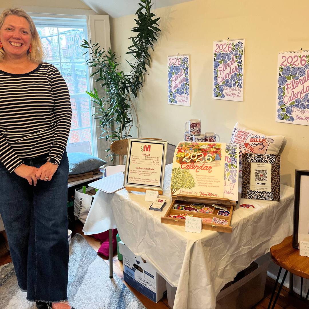 Exhibiting my art at The Cary House, Buffalo. 