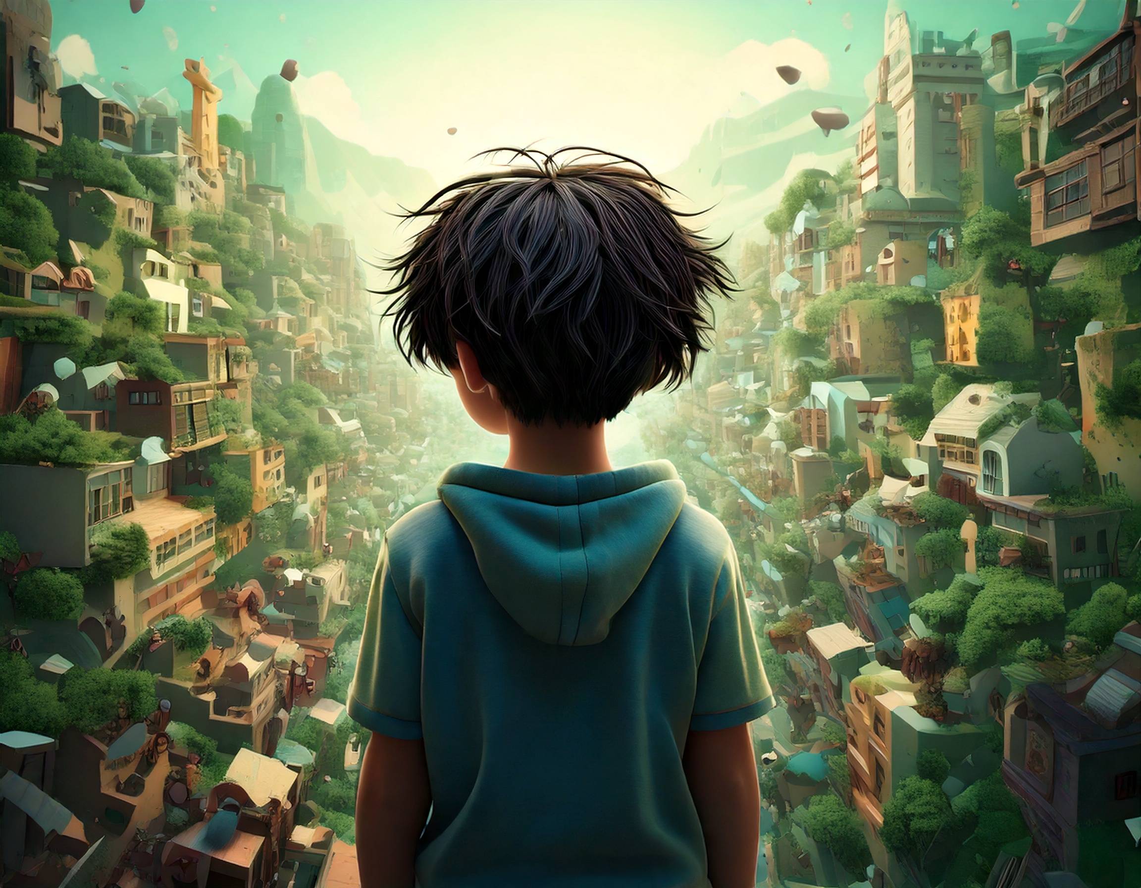 a kid a suburban city feeling lost