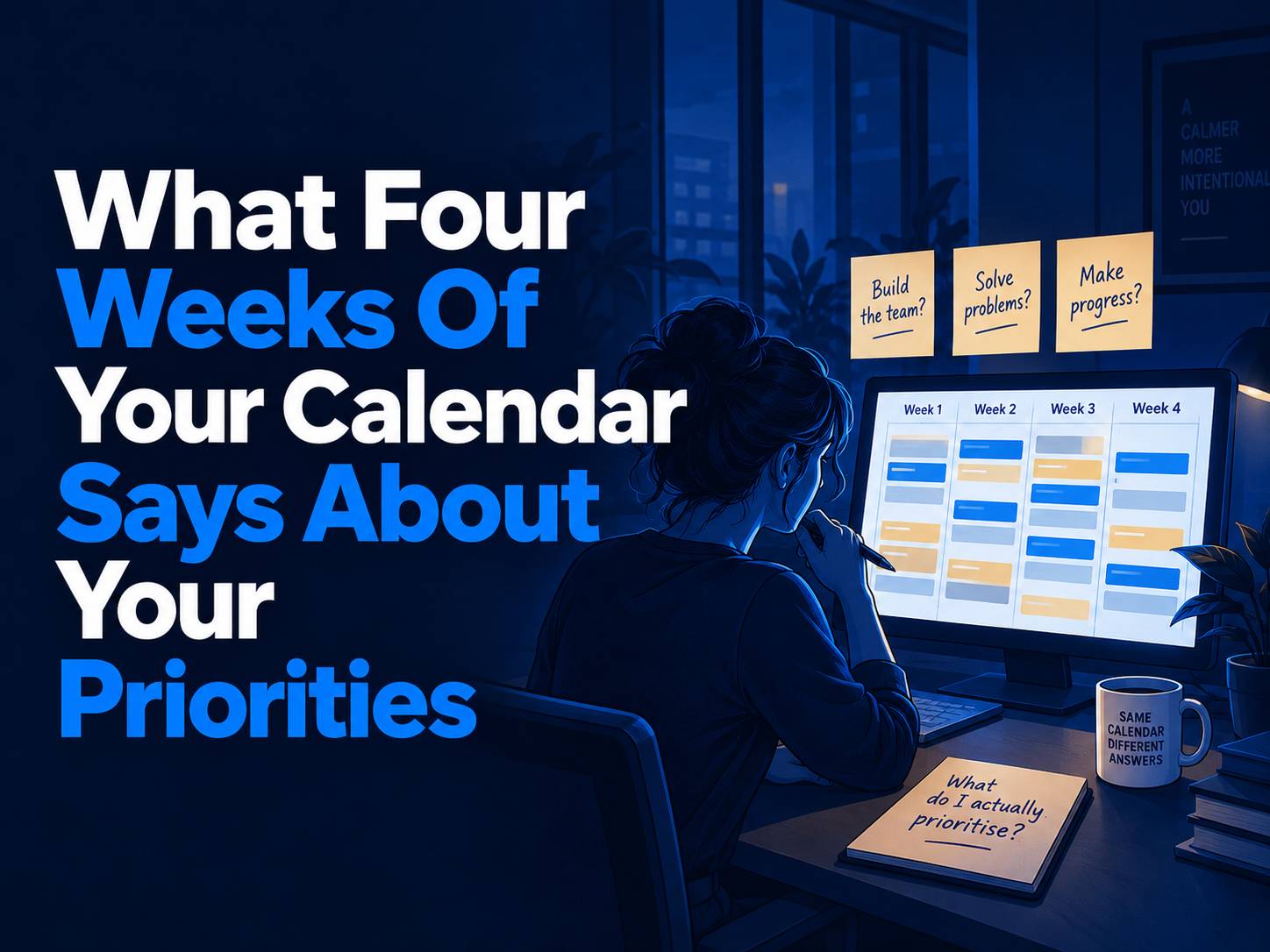 What Four Weeks Of Your Calendar Says About Your Priorities