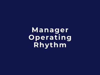 Manager Operating Rhythm
