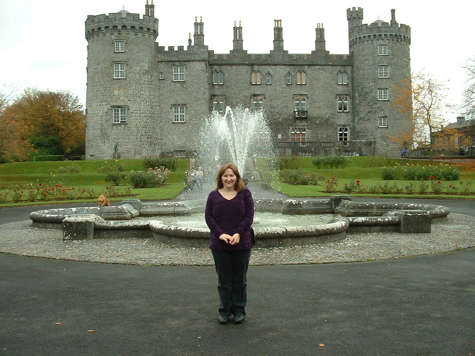 Me standing in front of Kilkenny Castle