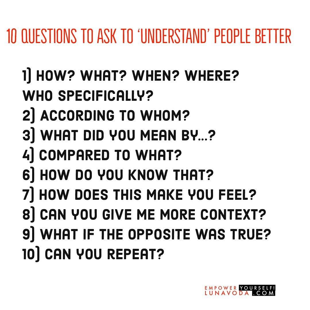 how to understand people better
