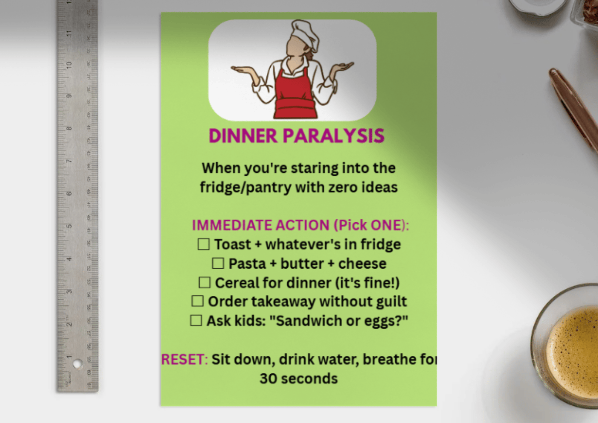 Executive Paralysis Emergency Action Cards  