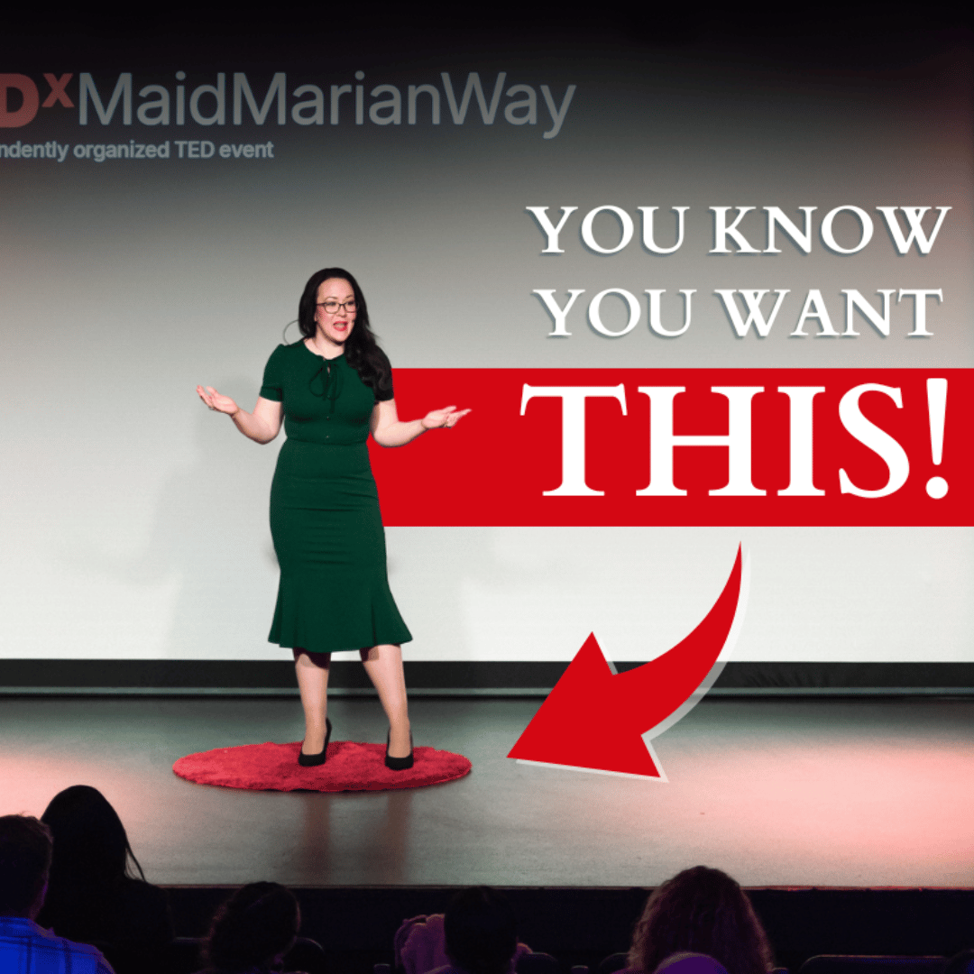 Tara on the TEDx Stage